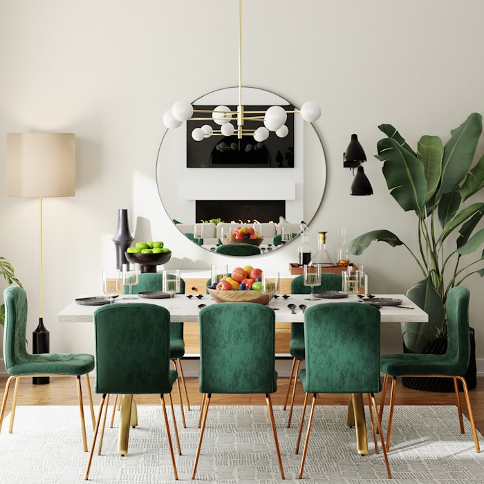 Dining table + 4 chairs